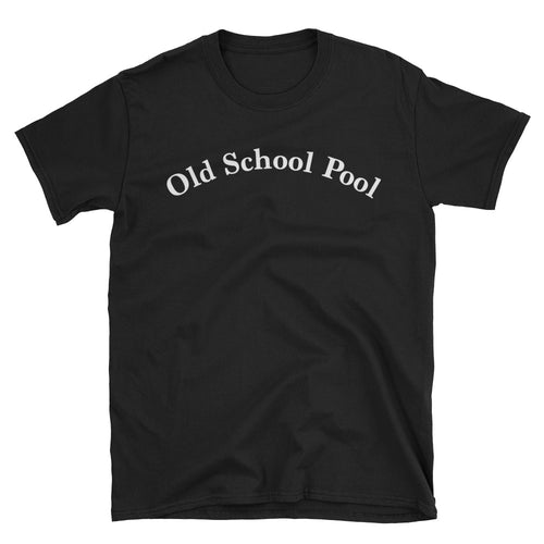 Old School Pool on front, Lion logo on back Short-Sleeve Unisex T-Shirt