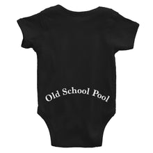Bank on, Brother! front and Old Schol Pool back Infant Bodysuit